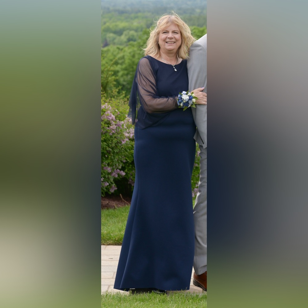 Eliza J Navy Blue Gown Size 16